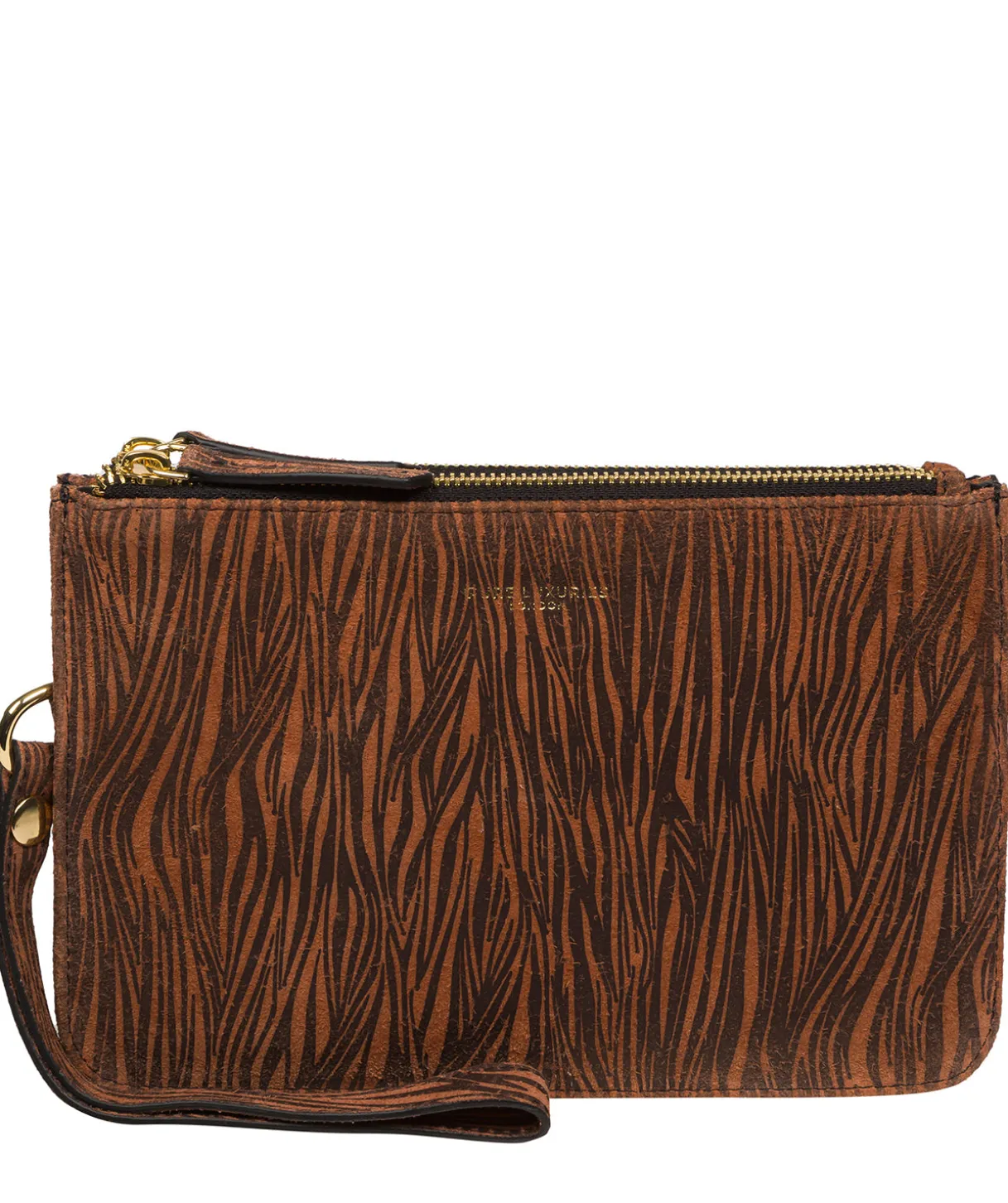 Addison' Animal Print Nappa Leather Clutch Bag