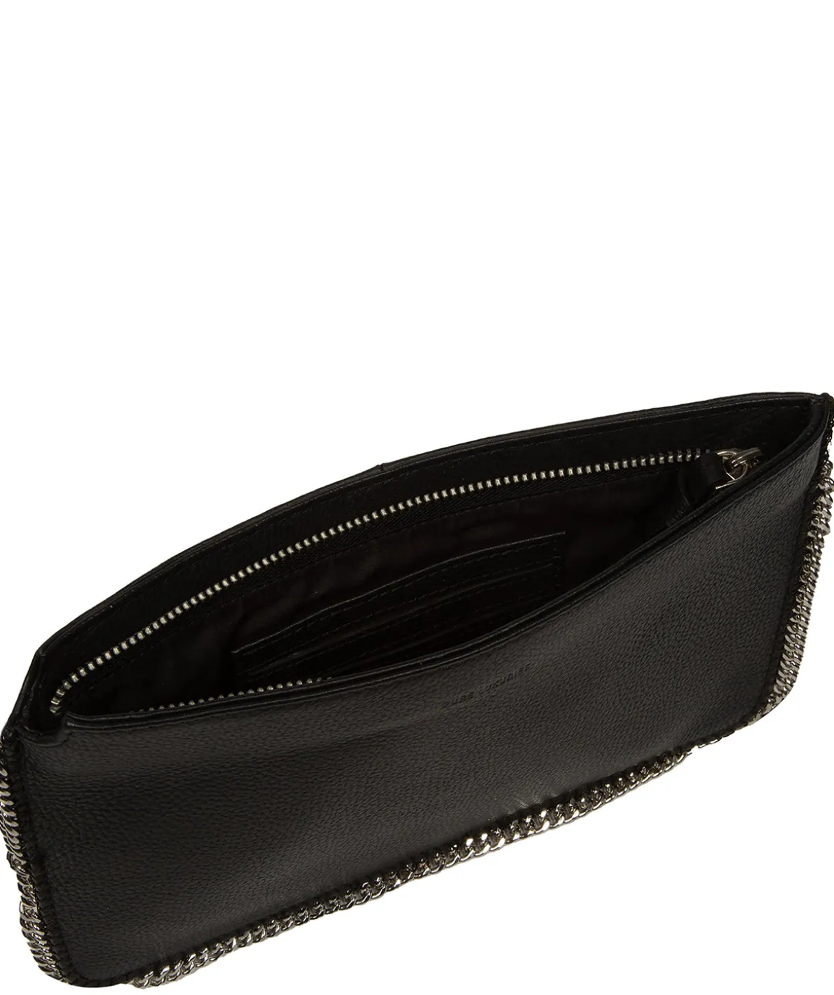 Adelaide' Black Leather Evening Bag
