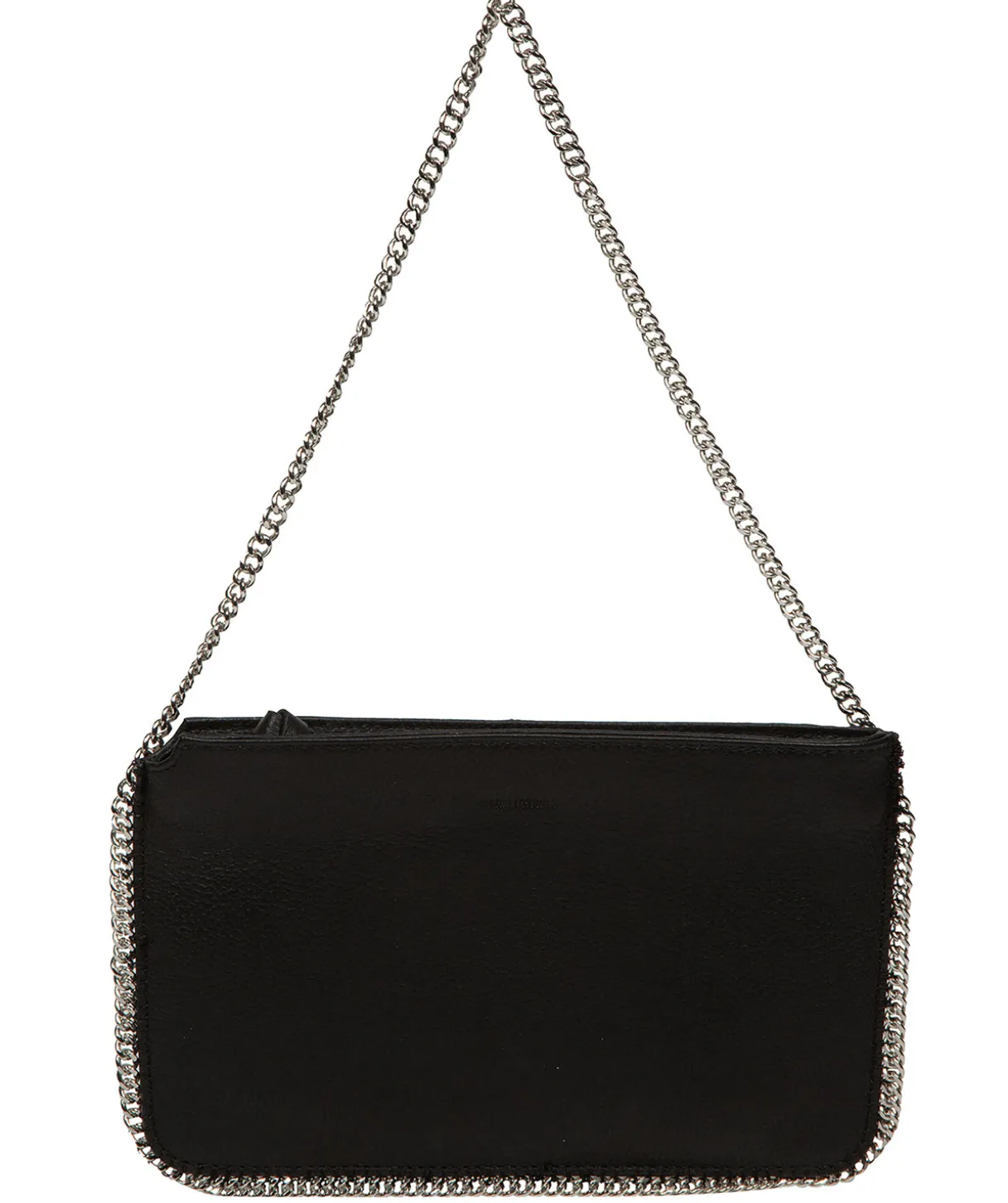 Adelaide' Black Leather Evening Bag