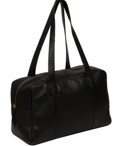 Airgo' 'Free on Board' Black Leather Men's Cabin Bag