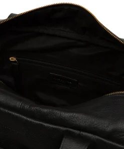 Airgo' 'Free on Board' Black Leather Men's Cabin Bag