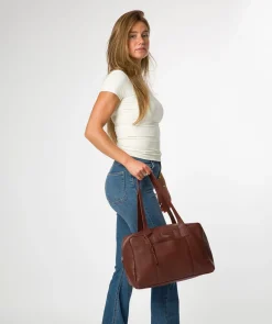 Airgo' 'Free on Board' Chestnut Leather Cabin Bag