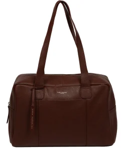 Airgo' 'Free on Board' Chestnut Leather Cabin Bag