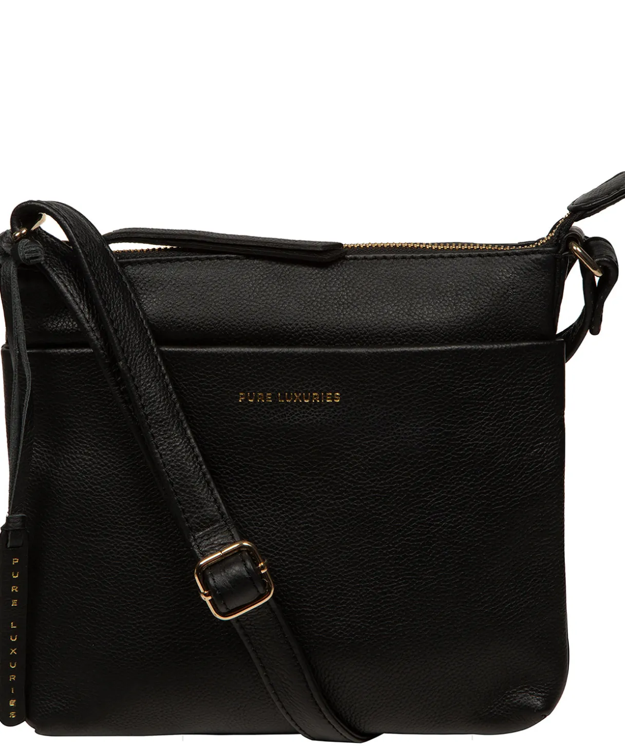 Alderley' Black Leather Cross Body Bag
