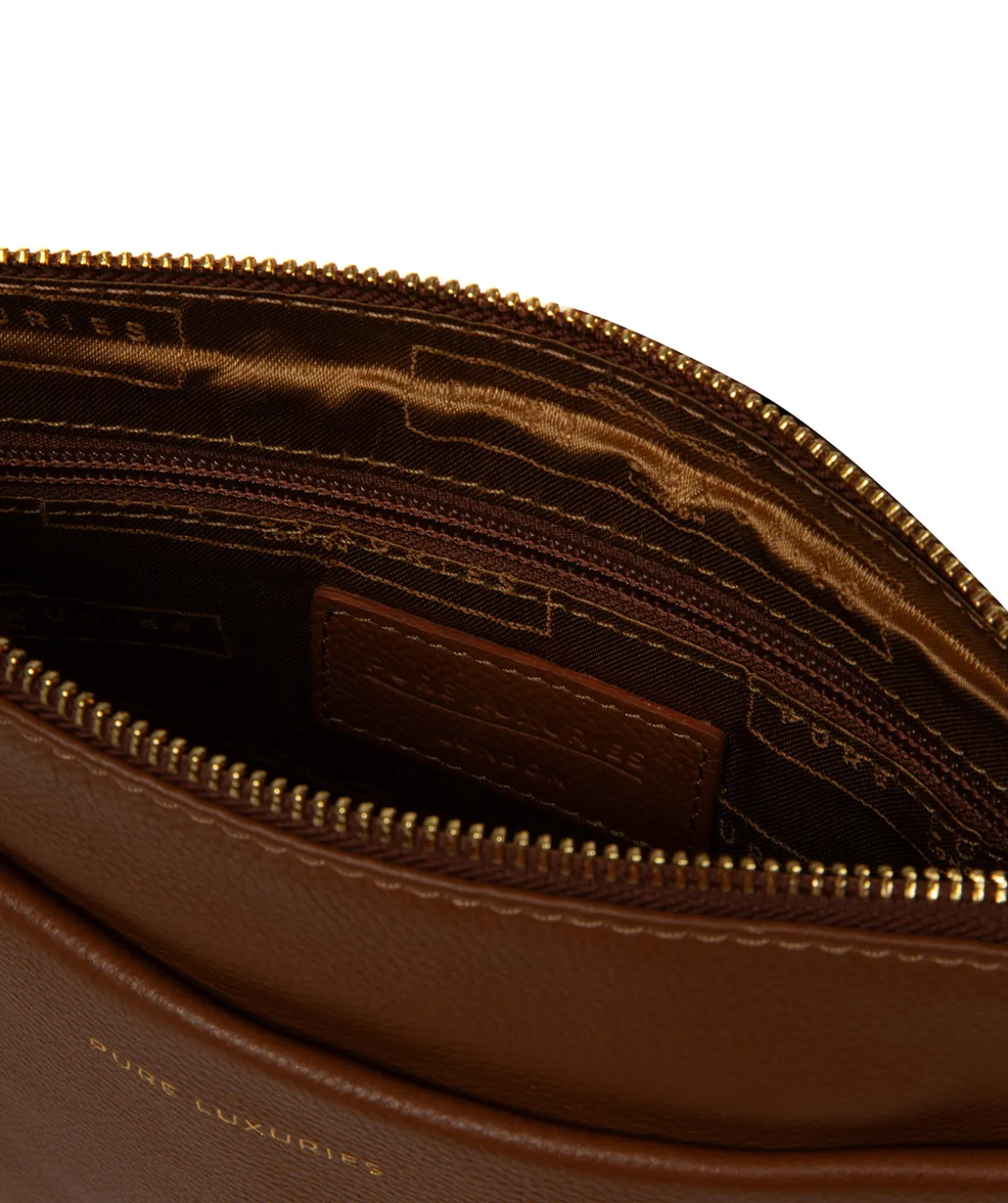 Alderley' Tan Leather Cross Body Bag