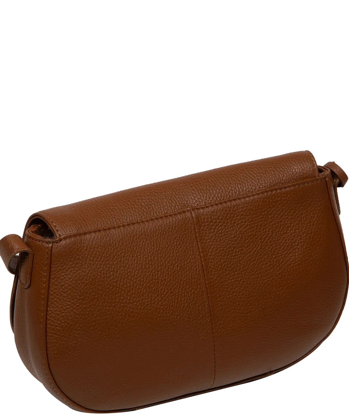 Alodia' Rich Tan Leather Cross Body Bag