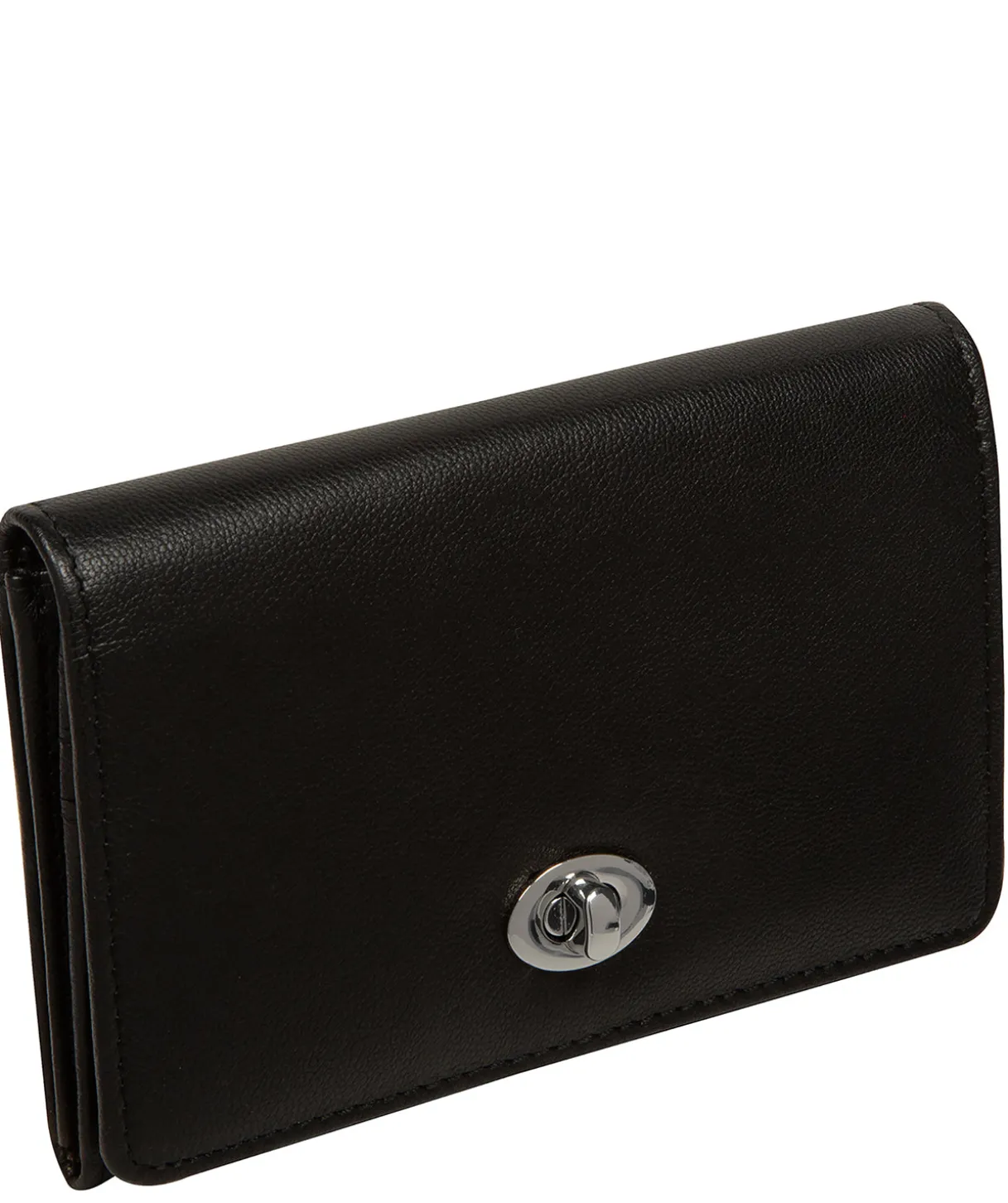 Amber' Black Leather Purse