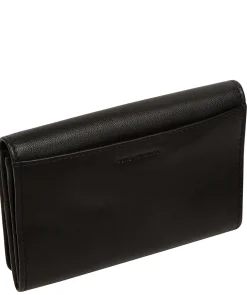 Amber' Black Leather Purse