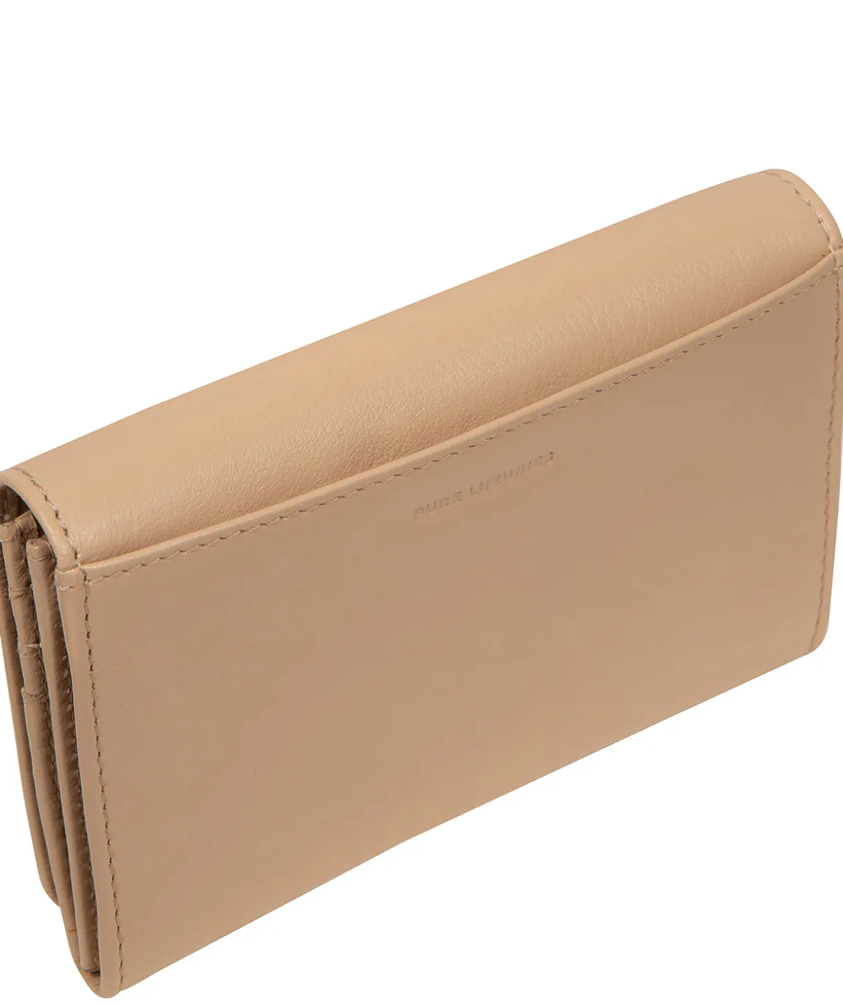 Amber' Latte Leather Purse