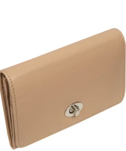 Amber' Latte Leather Purse