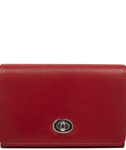 Amber' Red Leather Purse