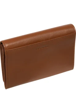Amber' Tan Leather Purse