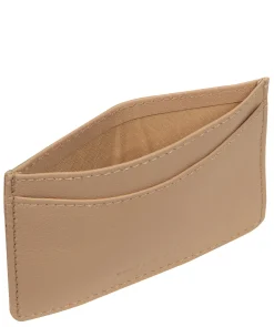 Anna' Latte Leather Card Holder