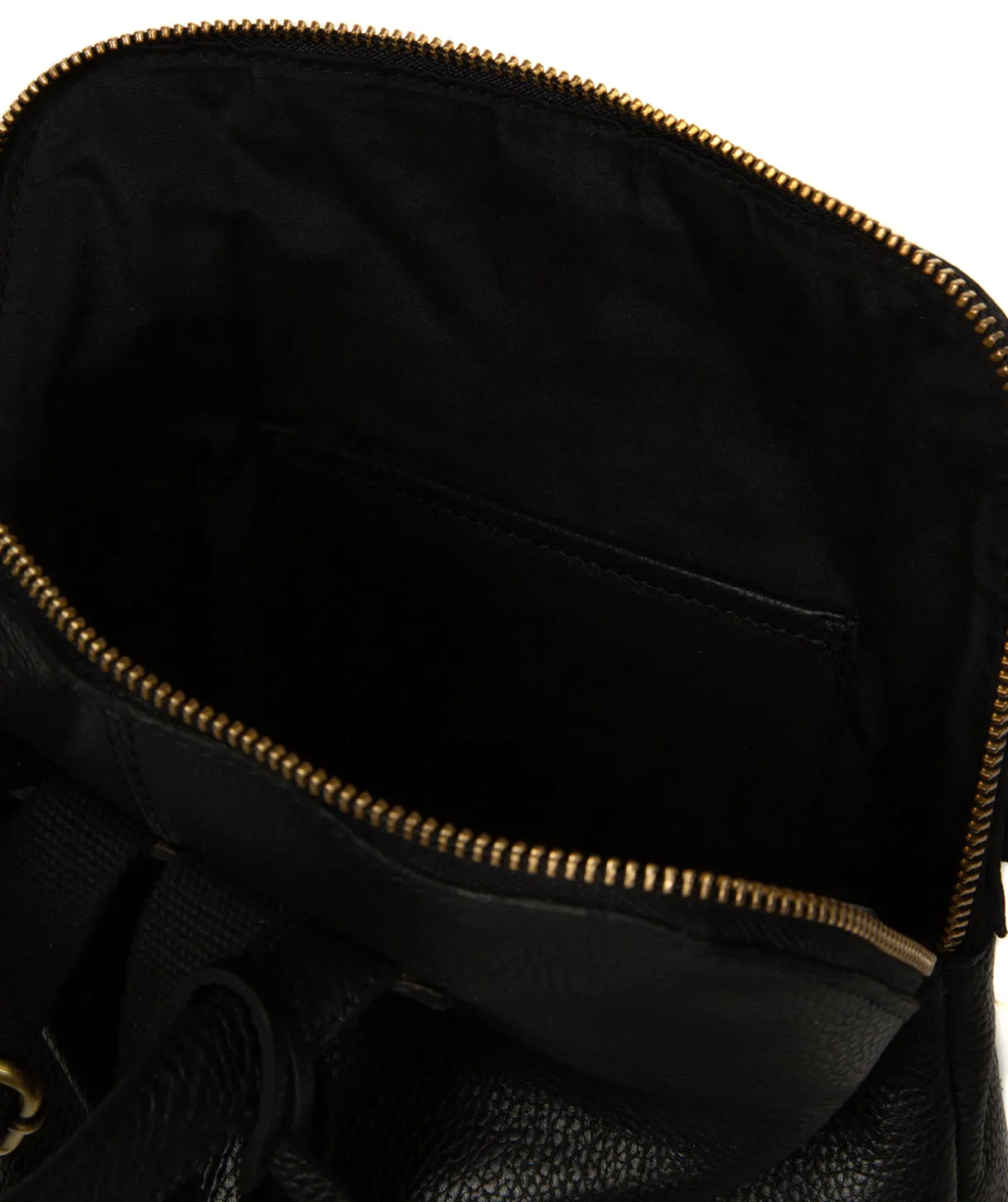 Anouk' Black Leather Backpack