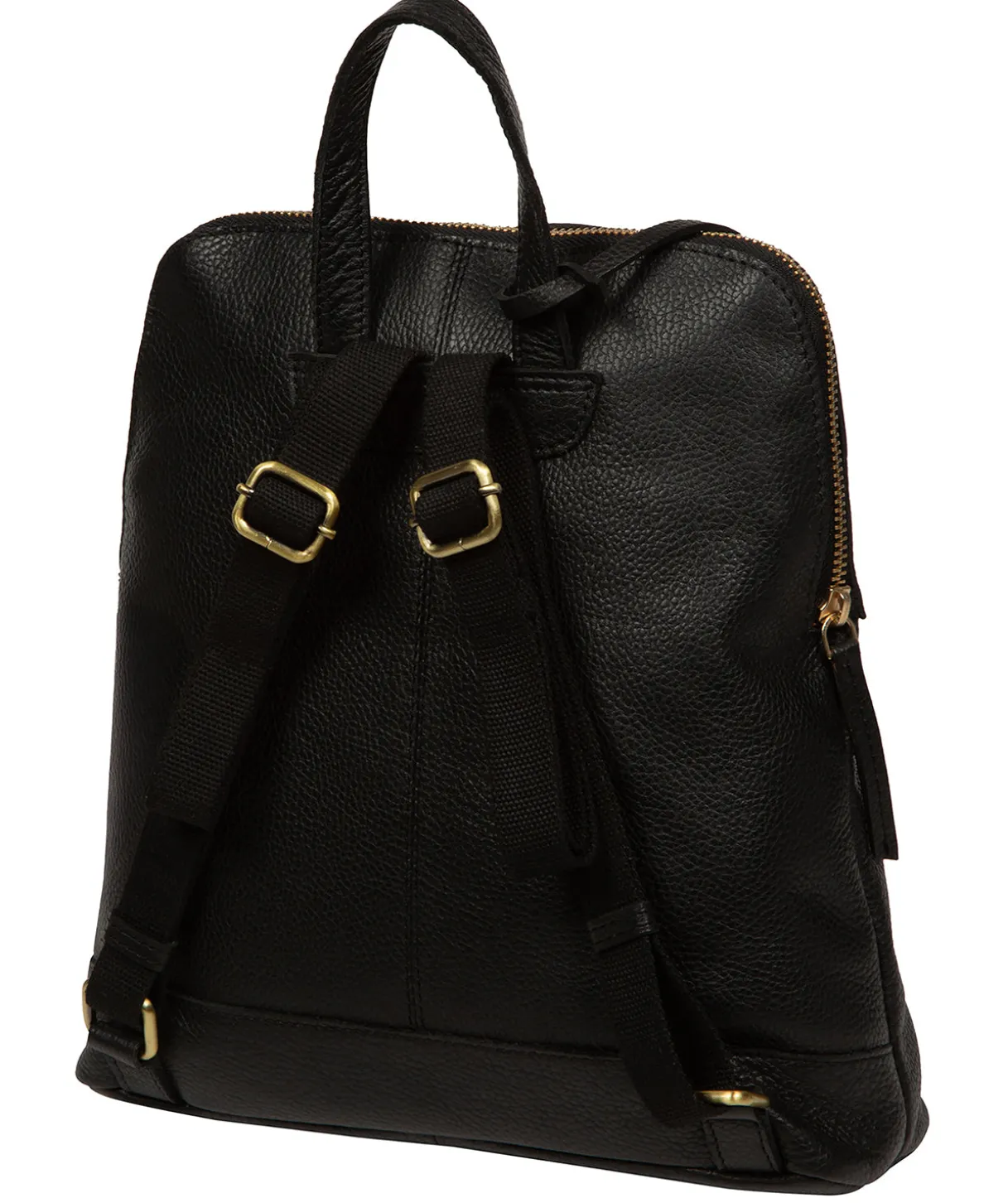 Anouk' Black Leather Backpack