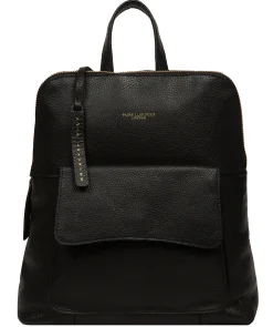 Anouk' Black Leather Backpack