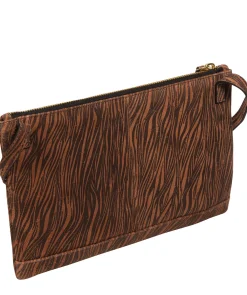 Anya' Animal Print Nappa Leather Cross Body Evening Bag