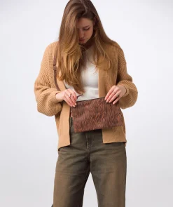 Anya' Animal Print Nappa Leather Cross Body Evening Bag