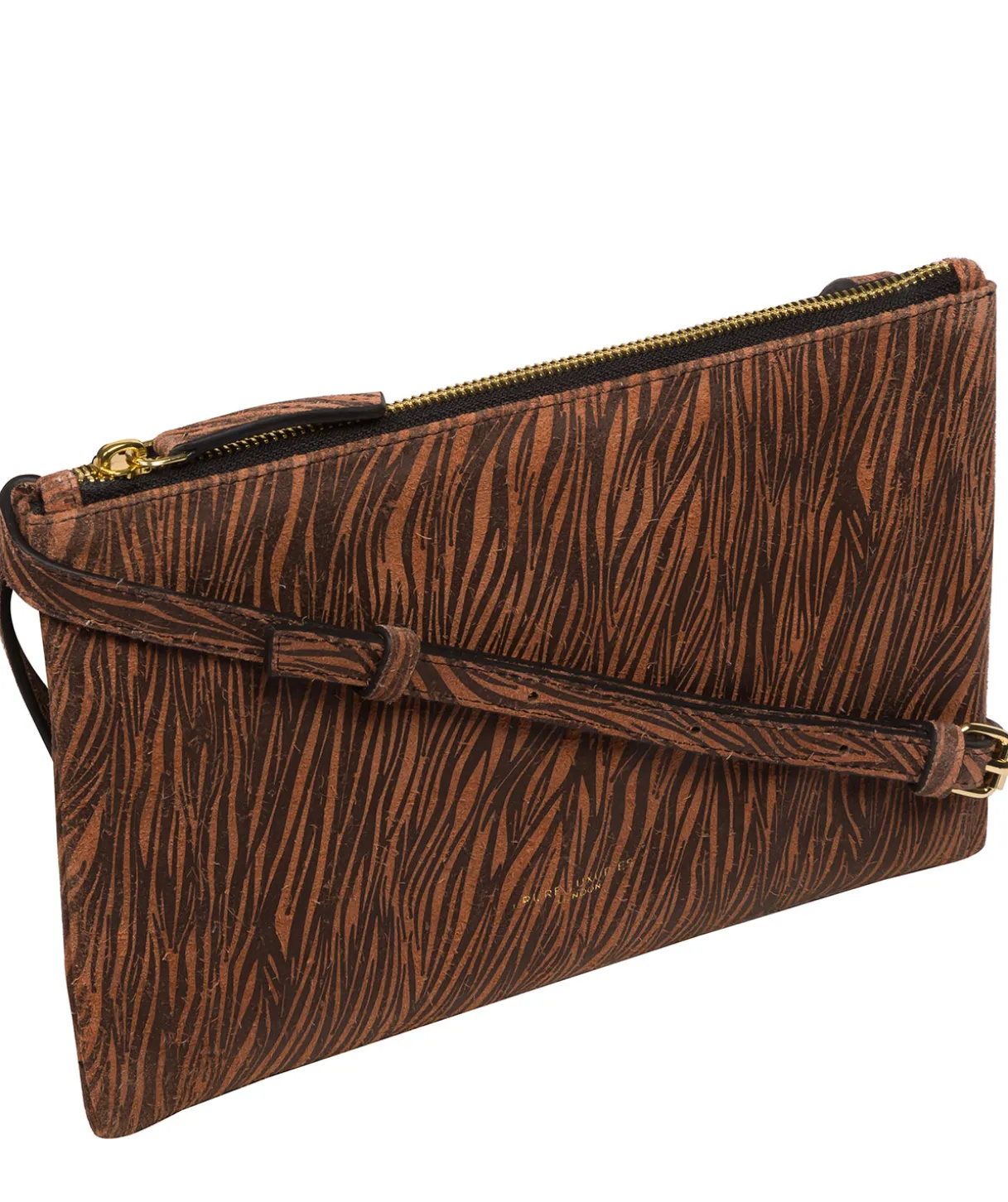 Anya' Animal Print Nappa Leather Cross Body Evening Bag
