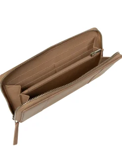 April' Latte Leather Purse