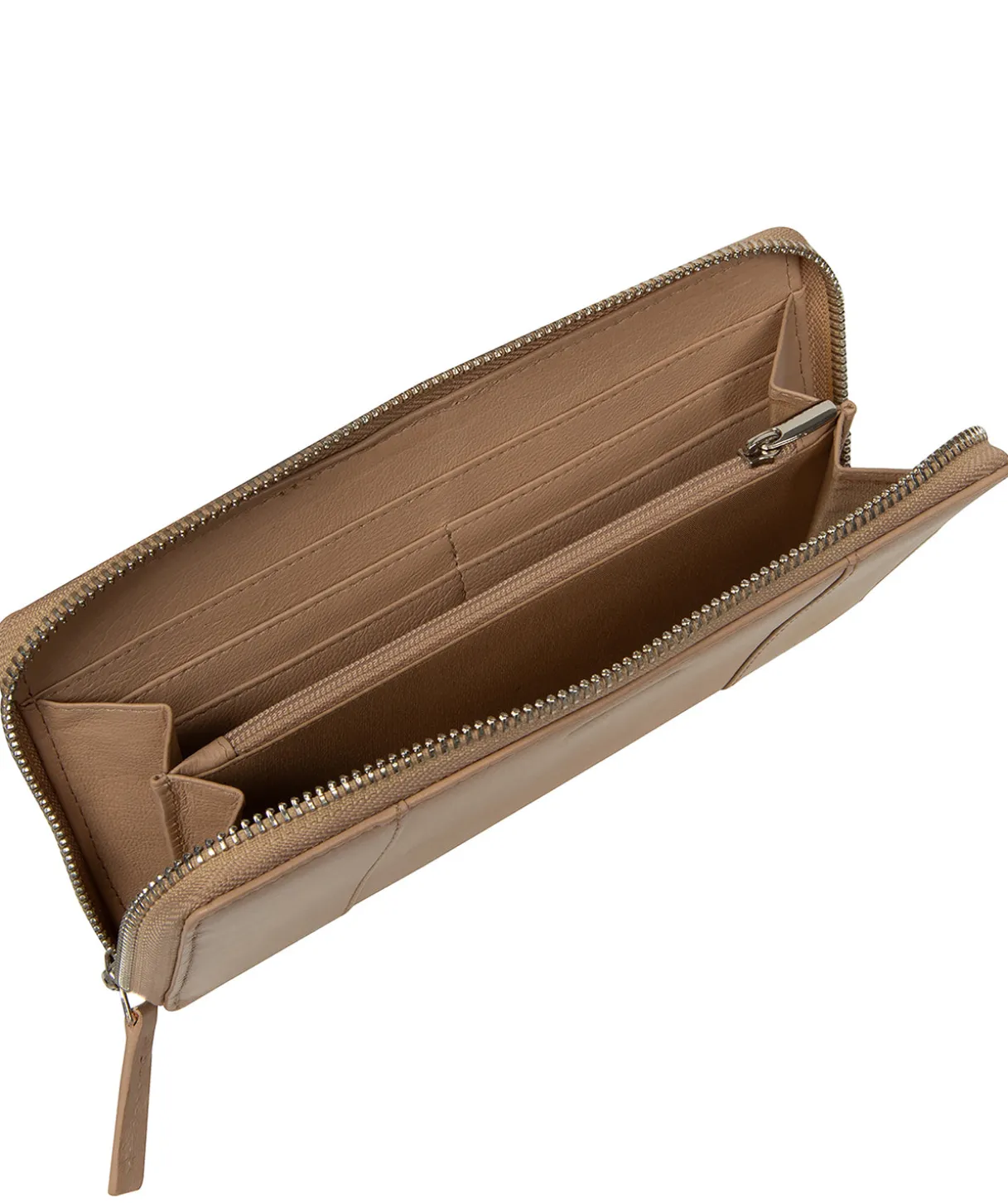 April' Latte Leather Purse