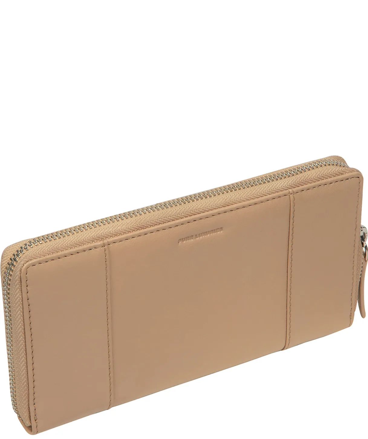 April' Latte Leather Purse