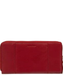 April' Red Leather Purse