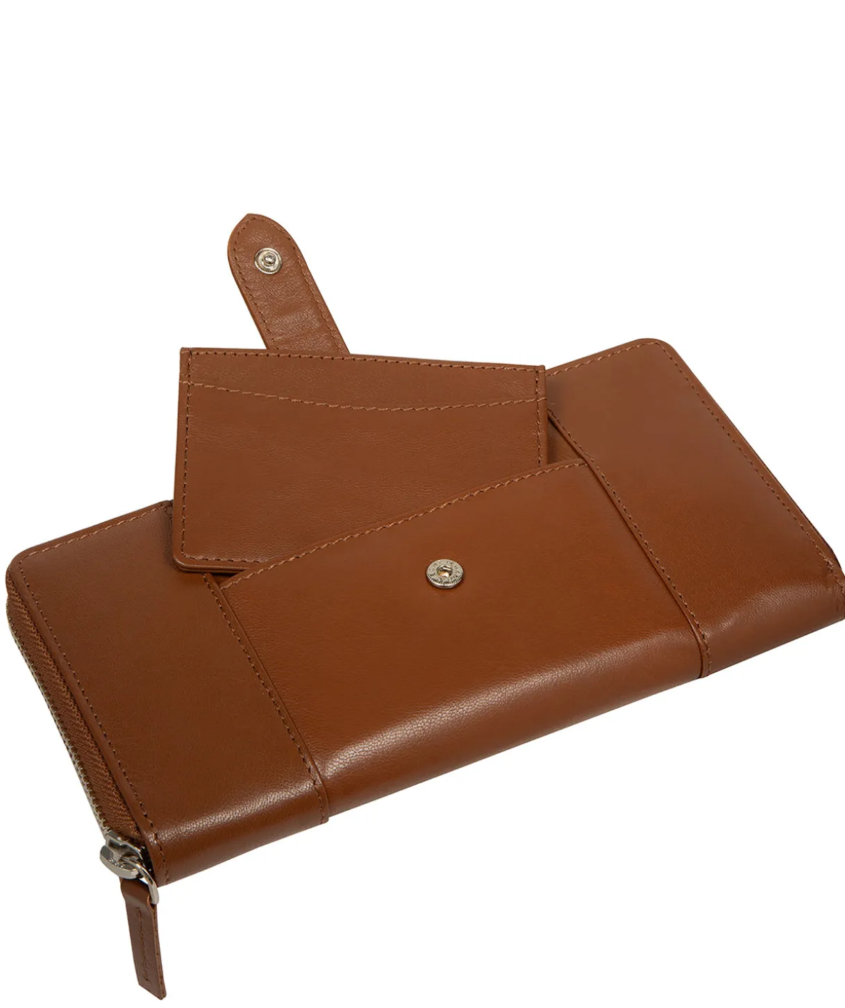April' Tan Leather Purse