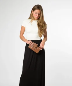 April' Tan Leather Purse
