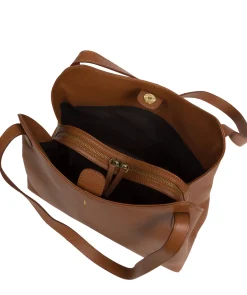 Arabella' Tan Leather Handbag