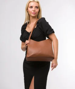 Arabella' Tan Leather Handbag
