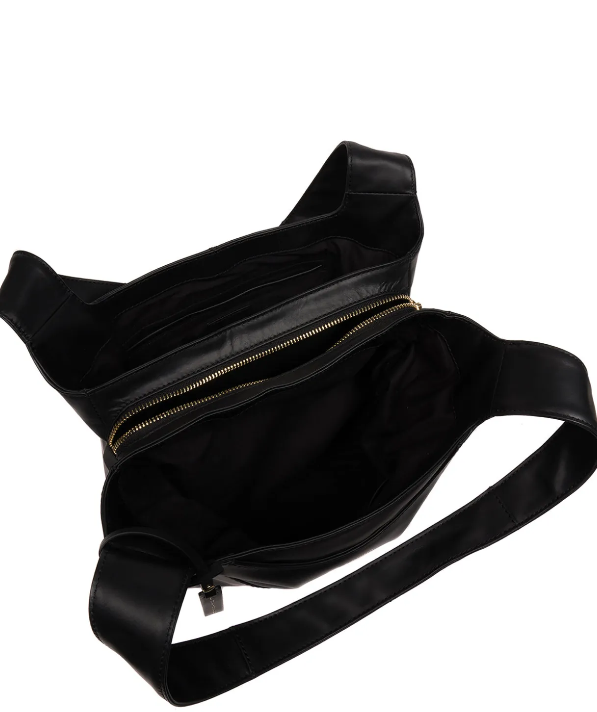 Ariel' Black Leather Shoulder Bag