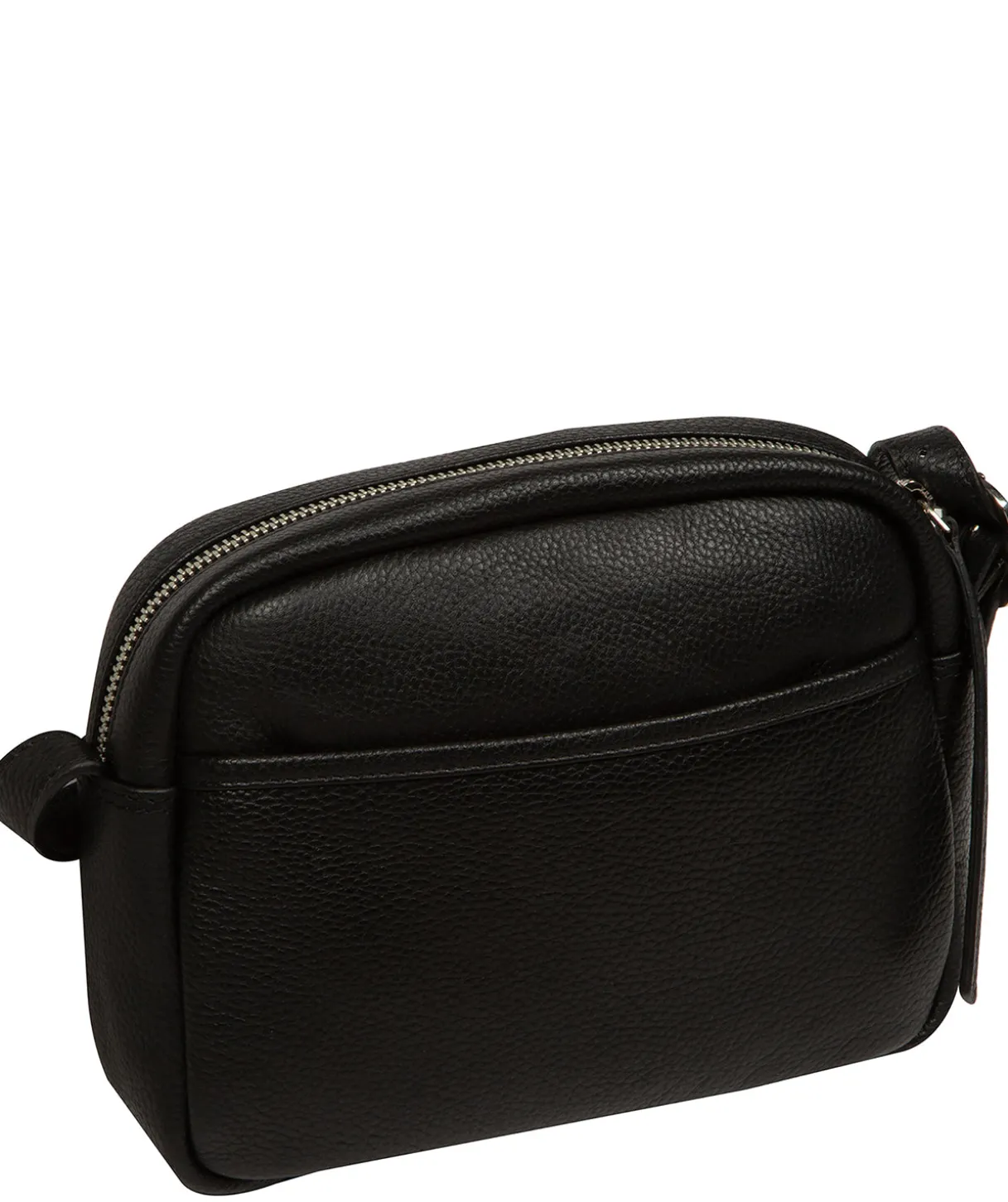 Ariella' Black Leather Cross Body Bag