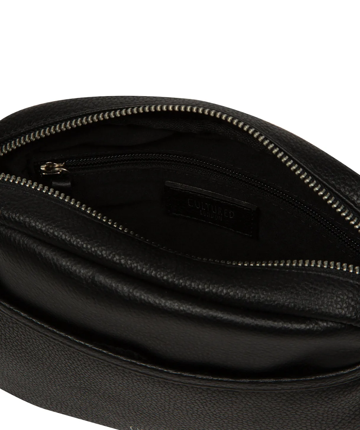 Ariella' Black Leather Cross Body Bag