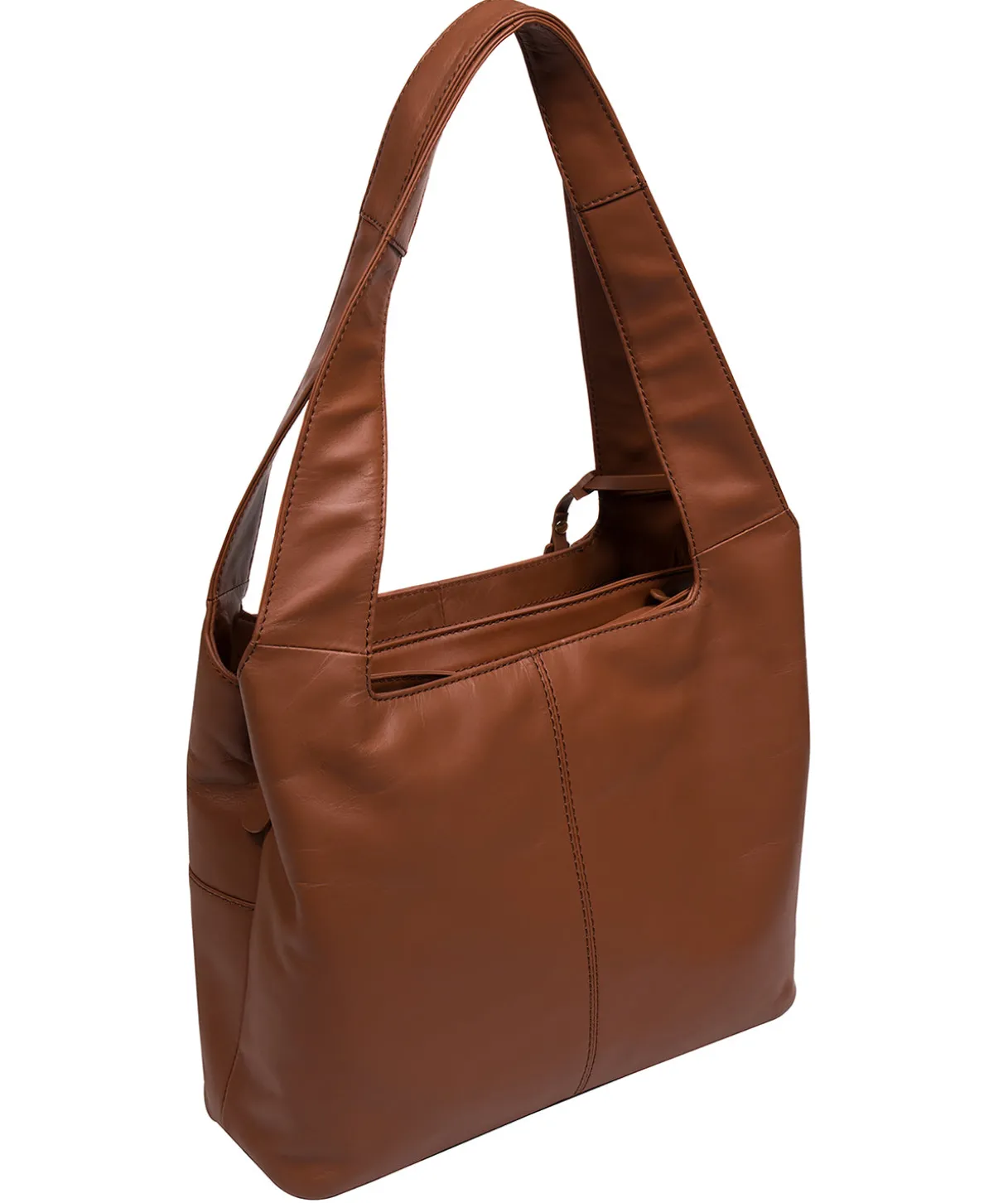 Ariel' Oak Leather Shoulder Bag