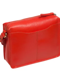Aurora' Orangeade Leather Cross Body Bag