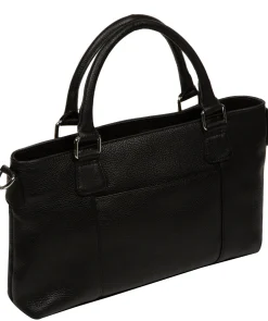 Aviana' Black Leather Grab Bag