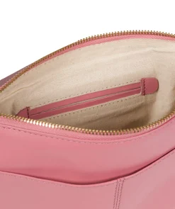 Avril' Blush Leather Cross Body Bag