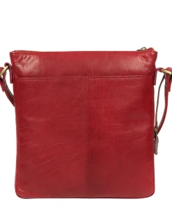 Avril' Chilli Pepper Leather Cross Body Bag