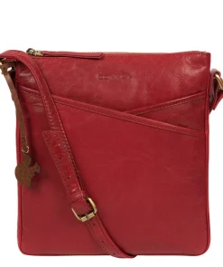Avril' Chilli Pepper Leather Cross Body Bag