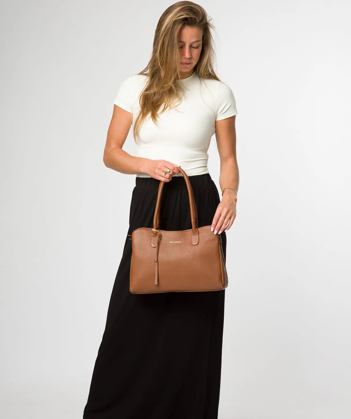 Aysgarth' Tan Leather Handbag