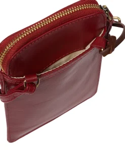 Bambino' Chilli Pepper Leather Cross Body Phone Bag