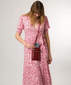 Bambino' Chilli Pepper Leather Cross Body Phone Bag