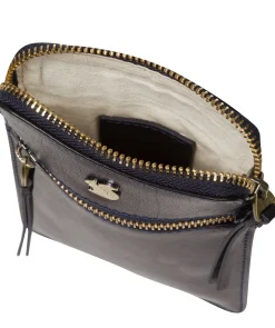 Bambino' Navy Leather Cross Body Phone Bag