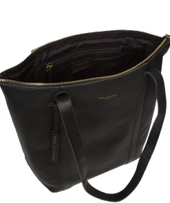 Banbury' Black Leather Tote Bag