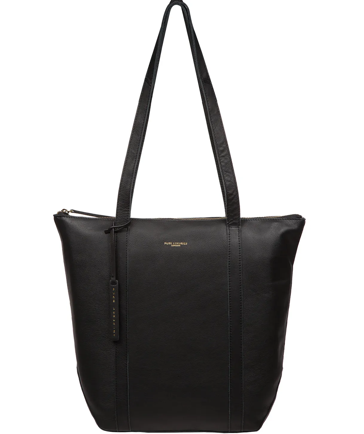Banbury' Black Leather Tote Bag