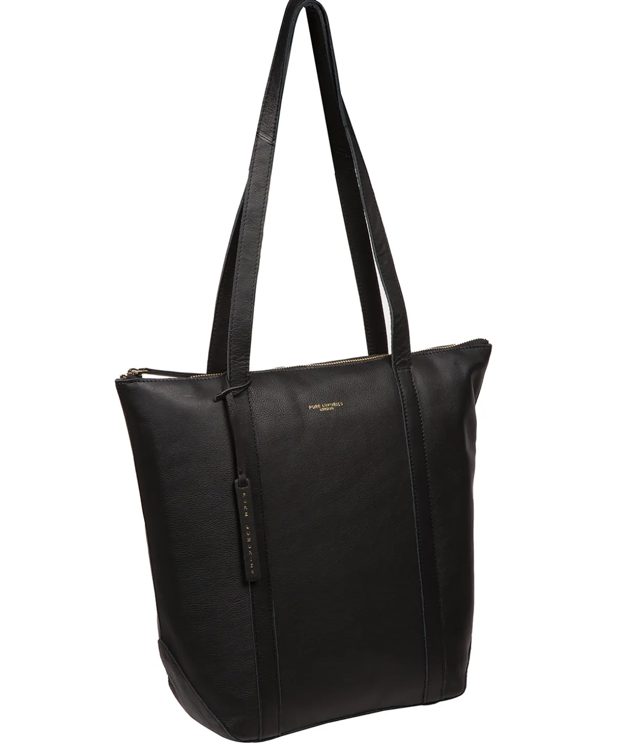 Banbury' Black Leather Tote Bag