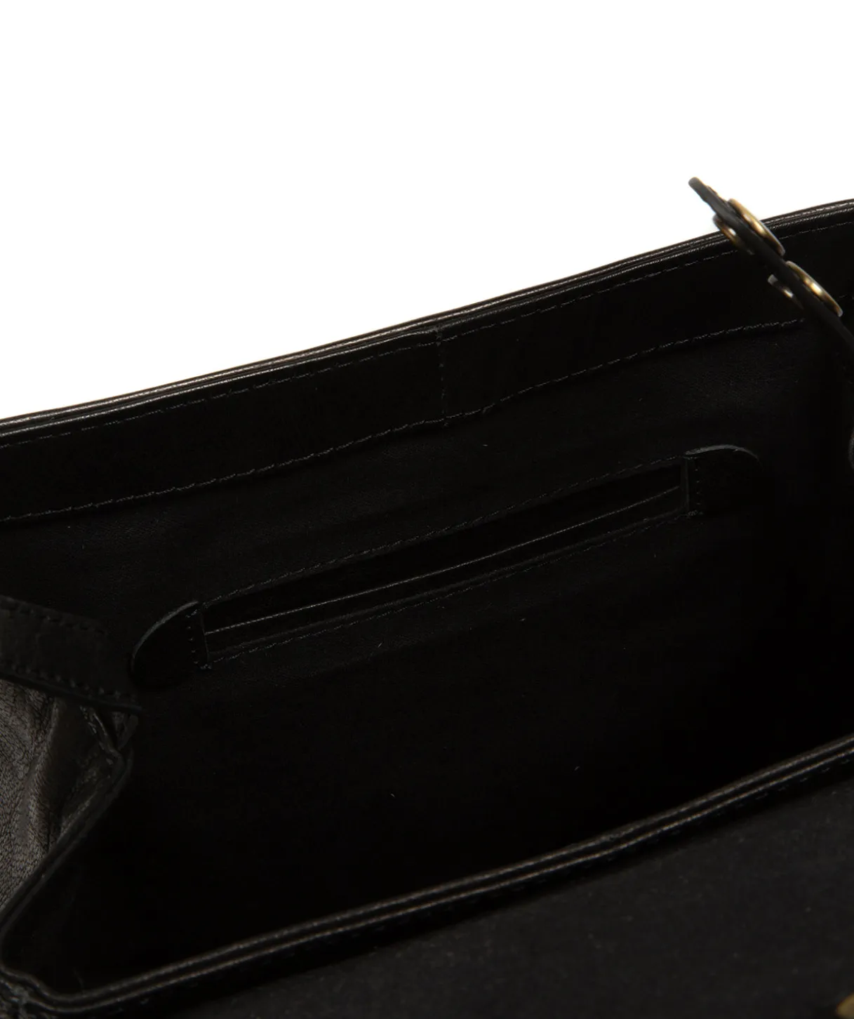Belle' Black Leather Backpack