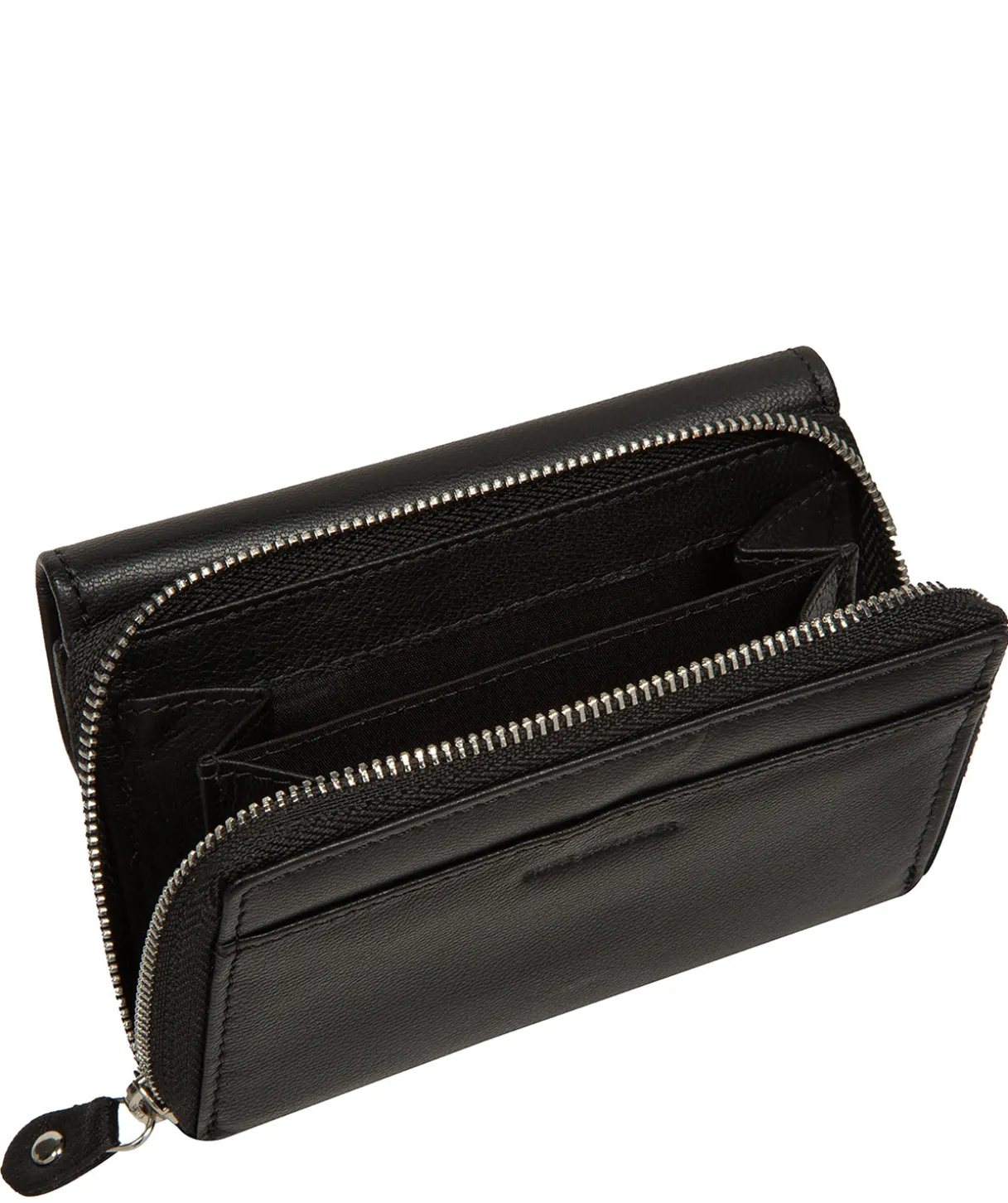 Belle' Black Leather Purse
