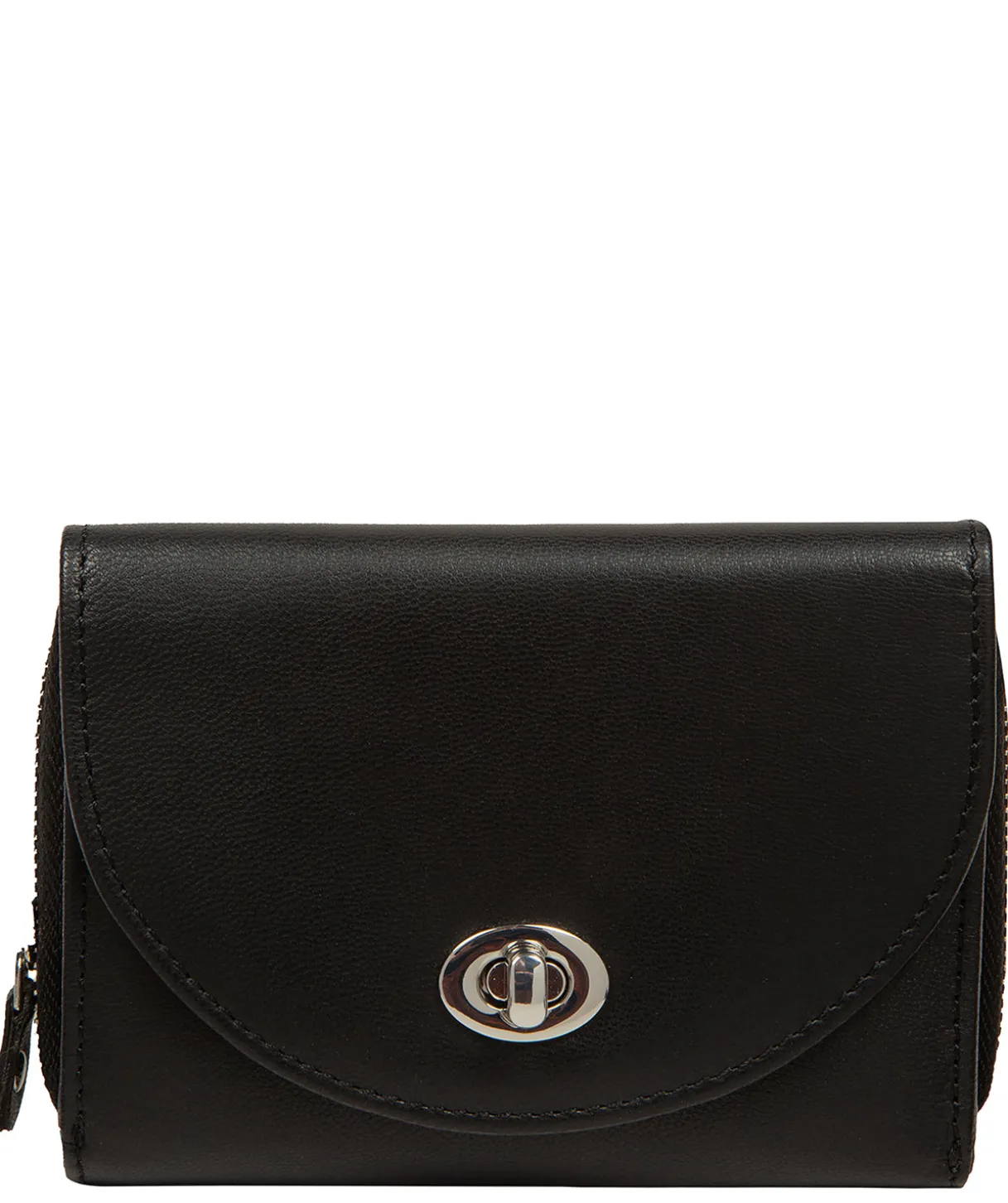 Belle' Black Leather Purse